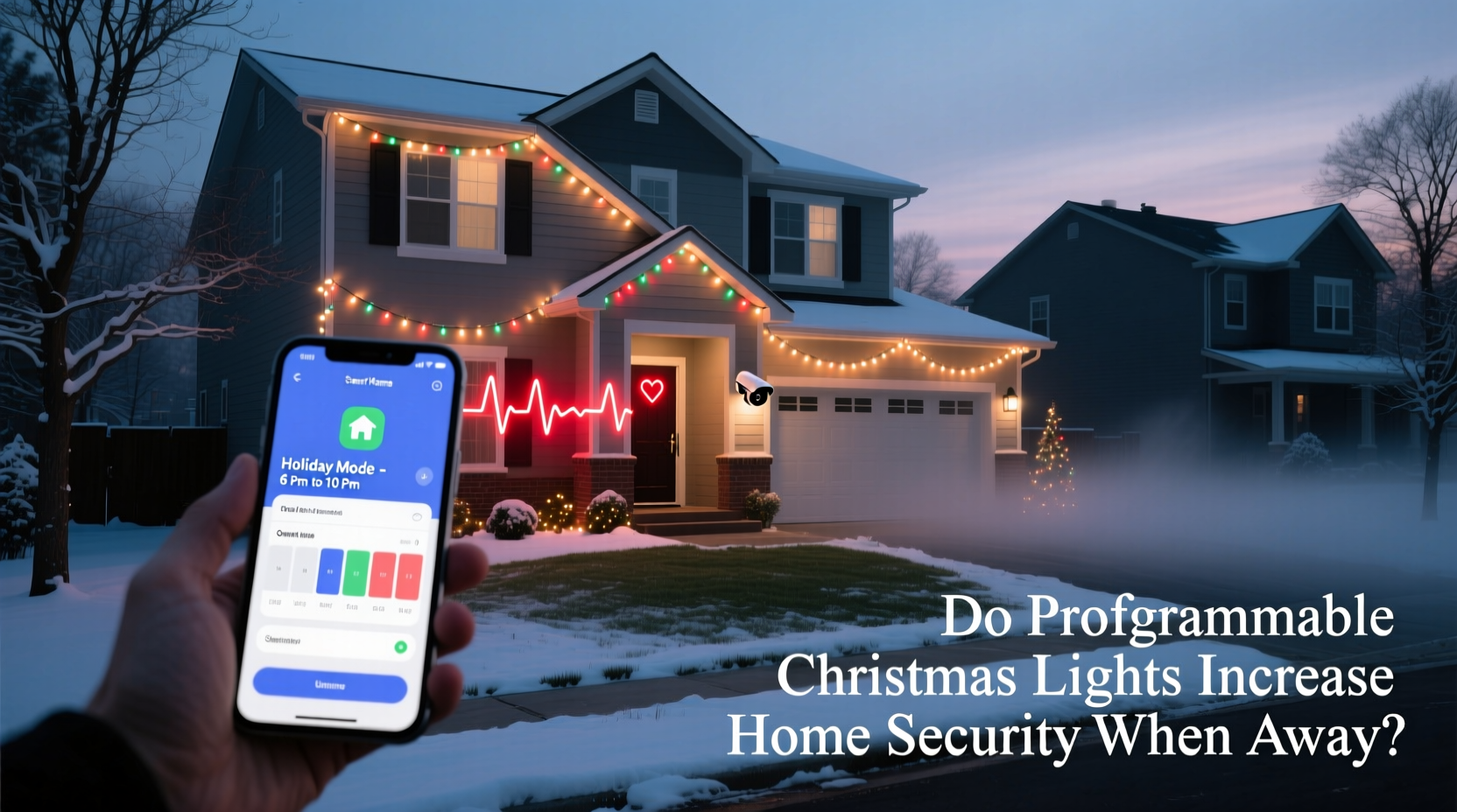 do programmable christmas lights increase home security when away