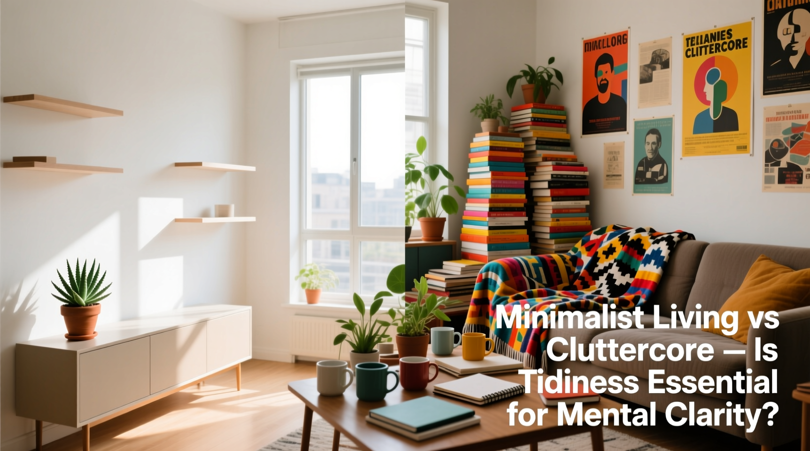 minimalist living vs cluttercore is a tidy space actually essential for mental clarity