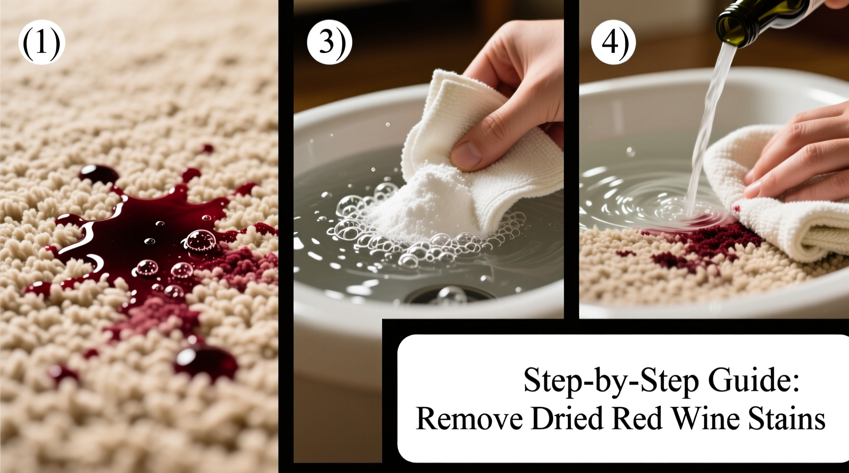 View of How To Remove Red Wine Stains From Carpet Even After They Have Dried