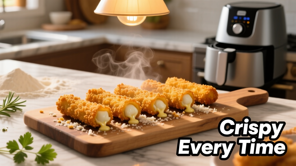 Air Fryer Mozzarella Sticks: Crispy, Non-Soggy, Every Time