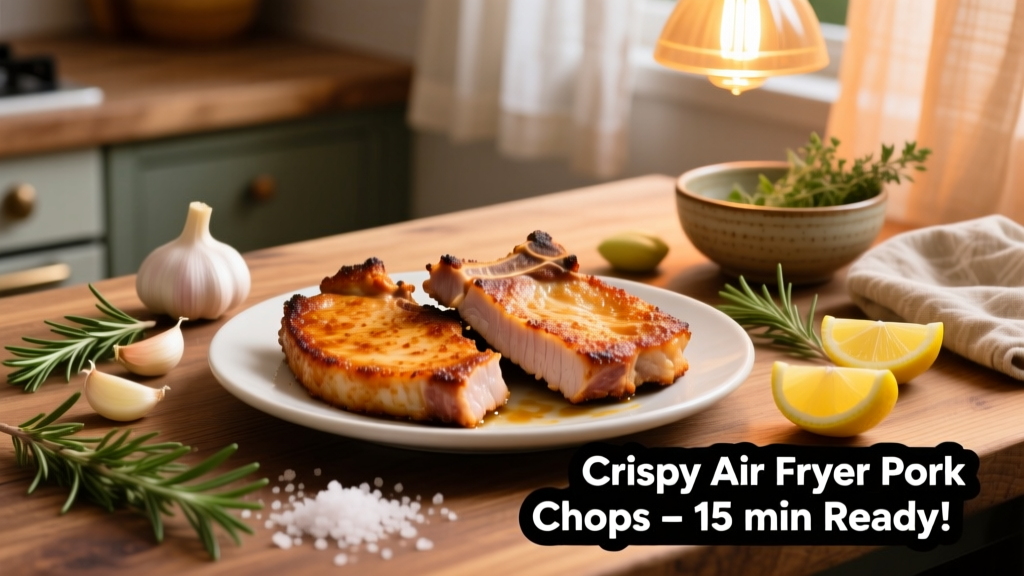 Crispy Boneless Butterfly Pork Chops in Air Fryer