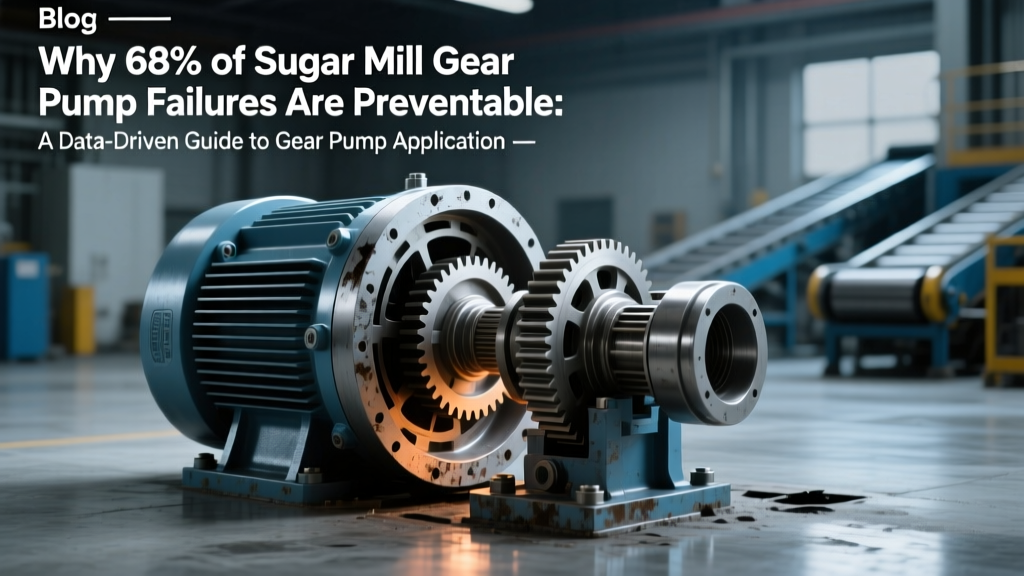 Prevent 68% of Sugar Mill Gear Pump Failures