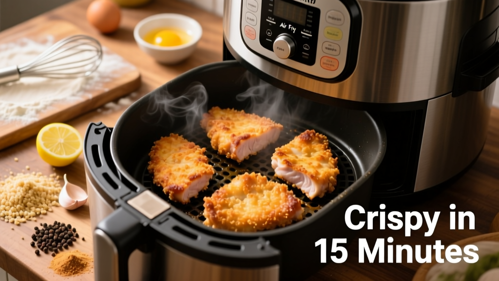 Crispy Breaded Pork Chops in Instant Pot Air Fryer