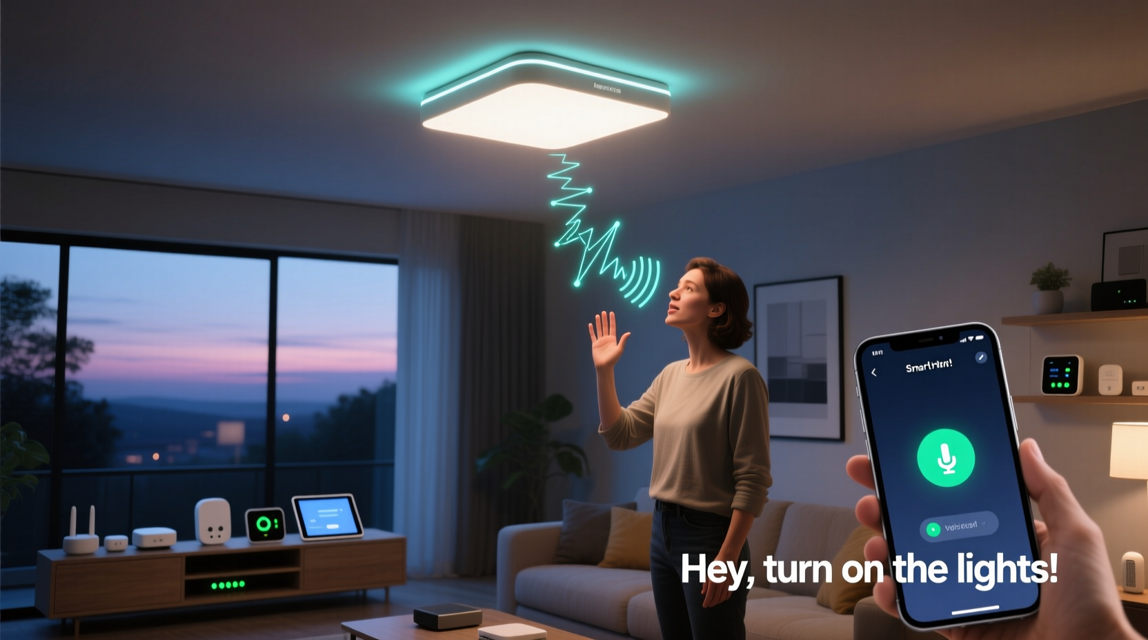 why do my smart lights flicker when using voice commands