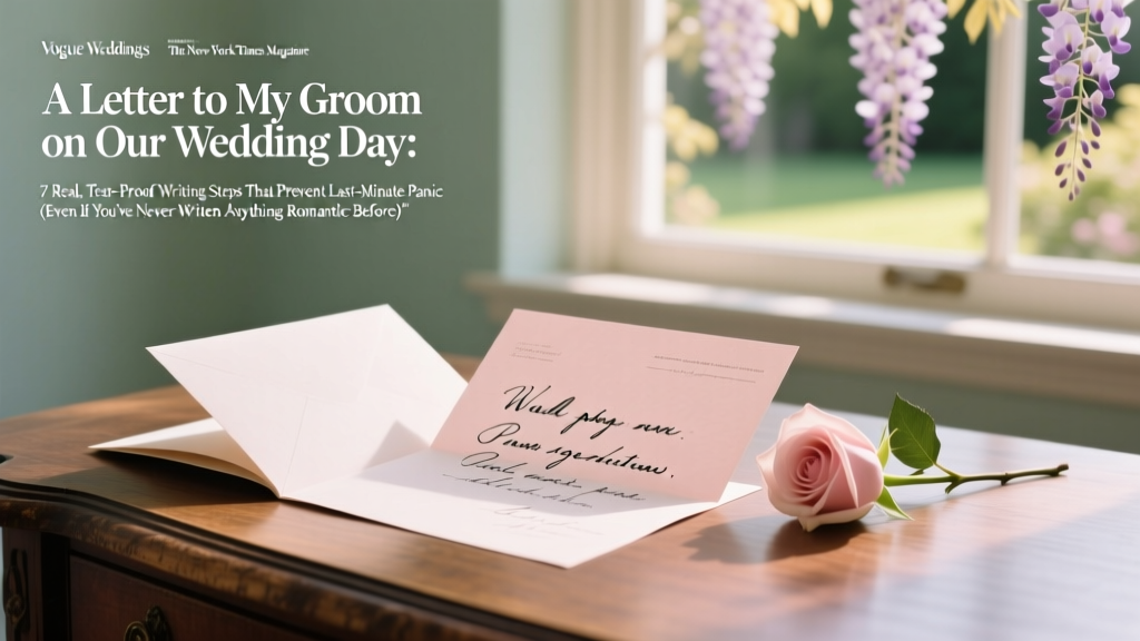 Letter to My Groom: 7 Simple Steps (2026)