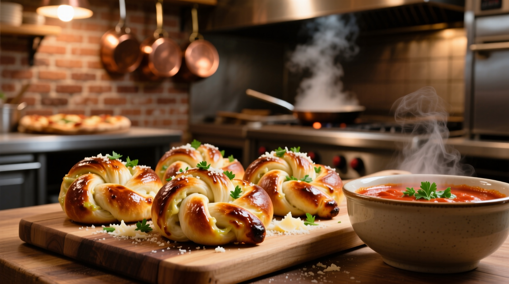 Perfect Garlic Knots from Pizza Dough in 30 Minutes