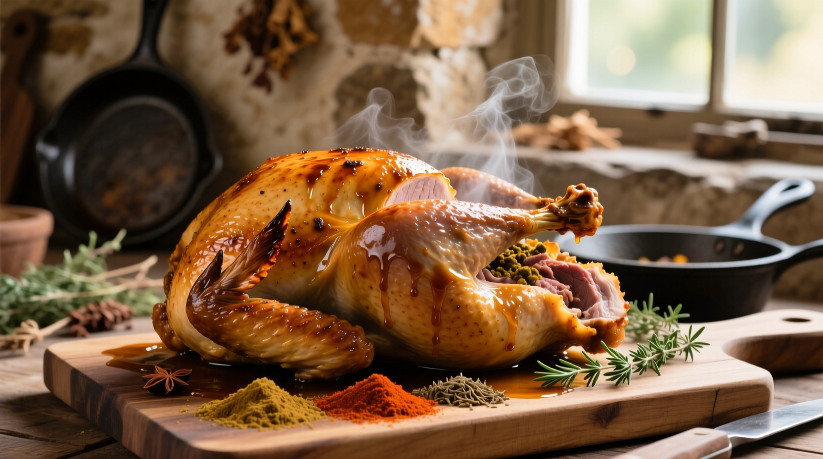 spiced buttermilk brined turkey