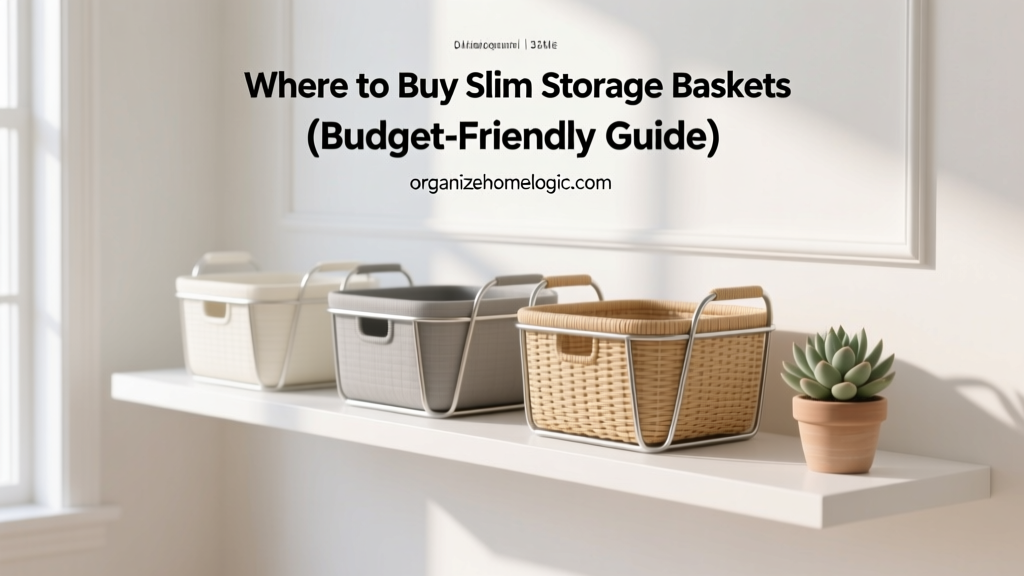 Where to Buy Slim Storage Baskets (Budget-Friendly Guide)