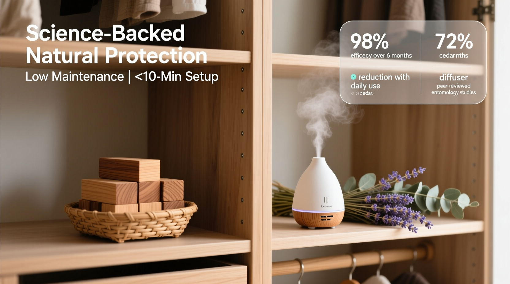 cedar blocks vs aromatherapy diffusers for moths