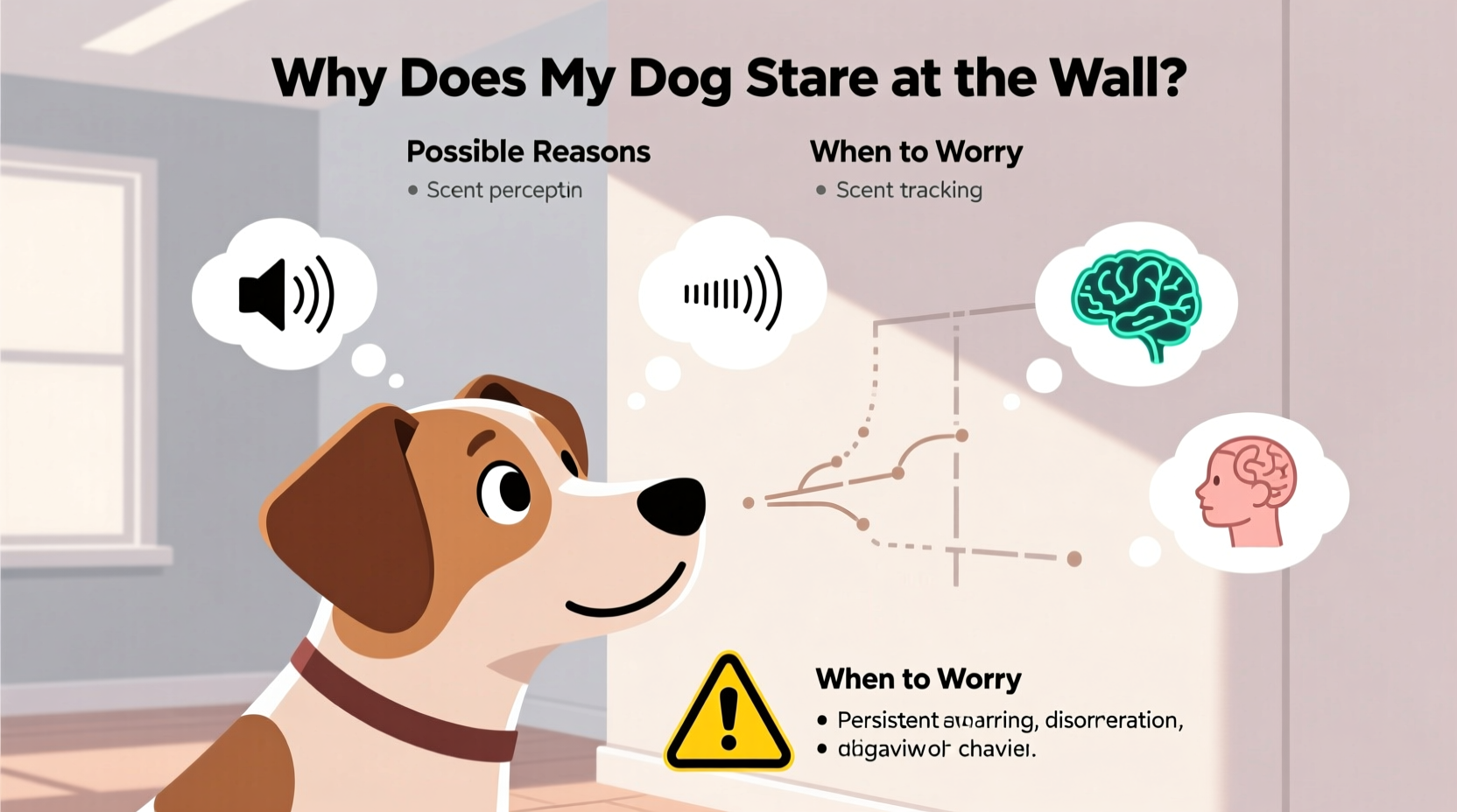 why does my dog stare at the wall out of nowhere possible reasons and when to worry