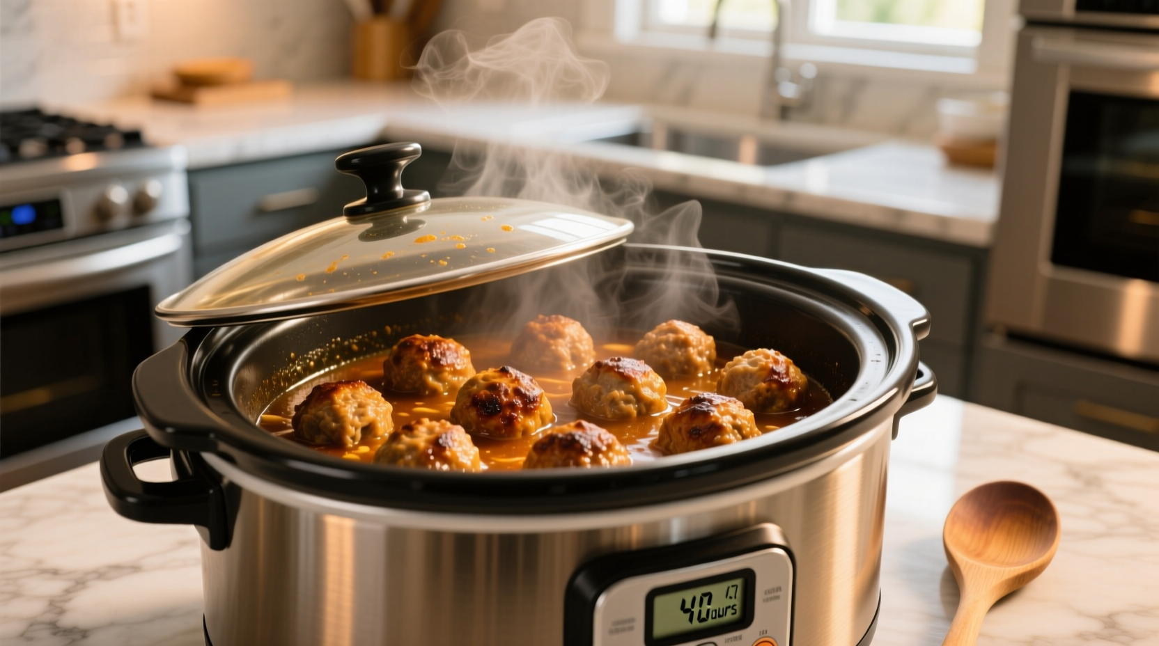 how long to cook meatballs in slow cooker