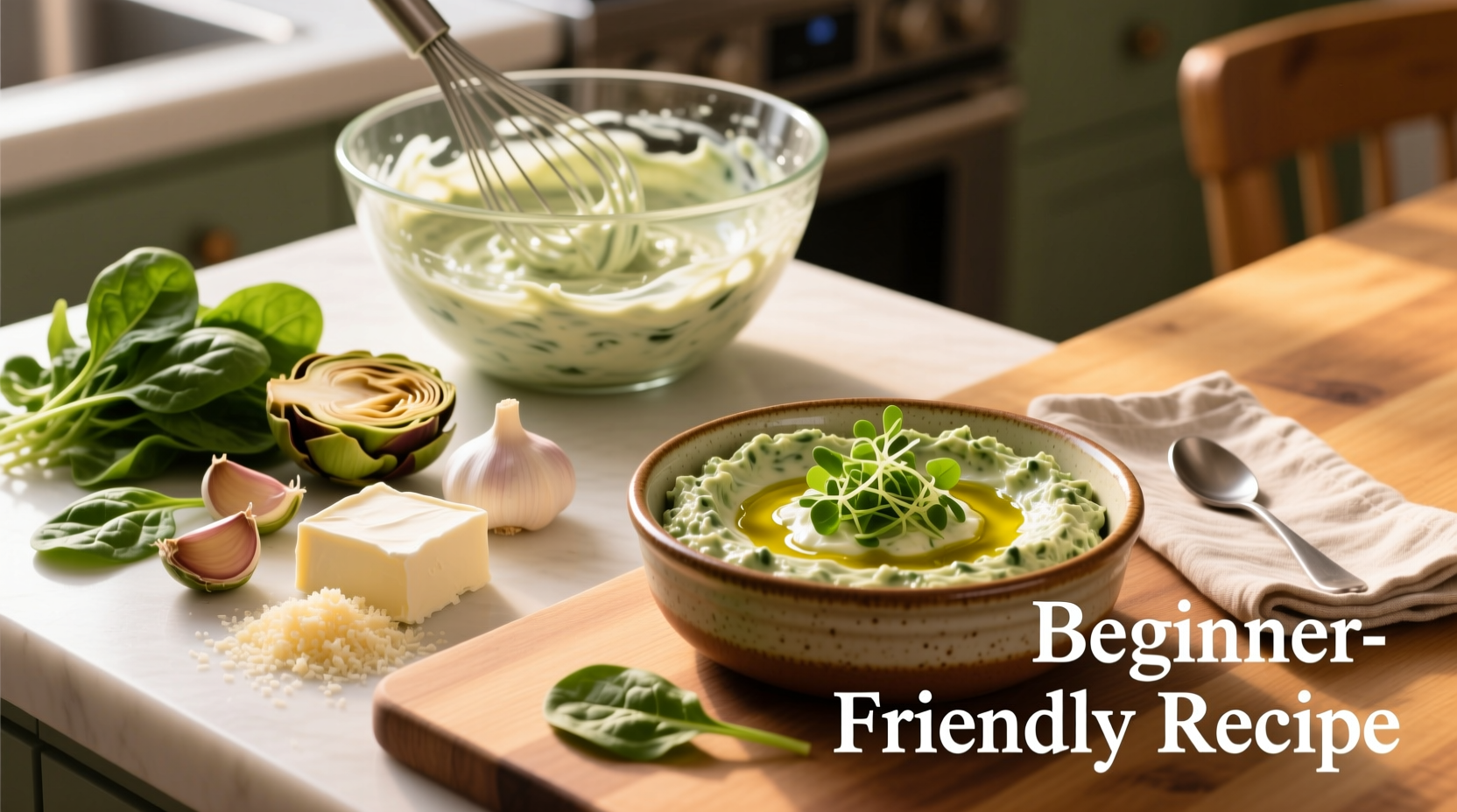 creamy spinach and artichoke dip recipe for beginners