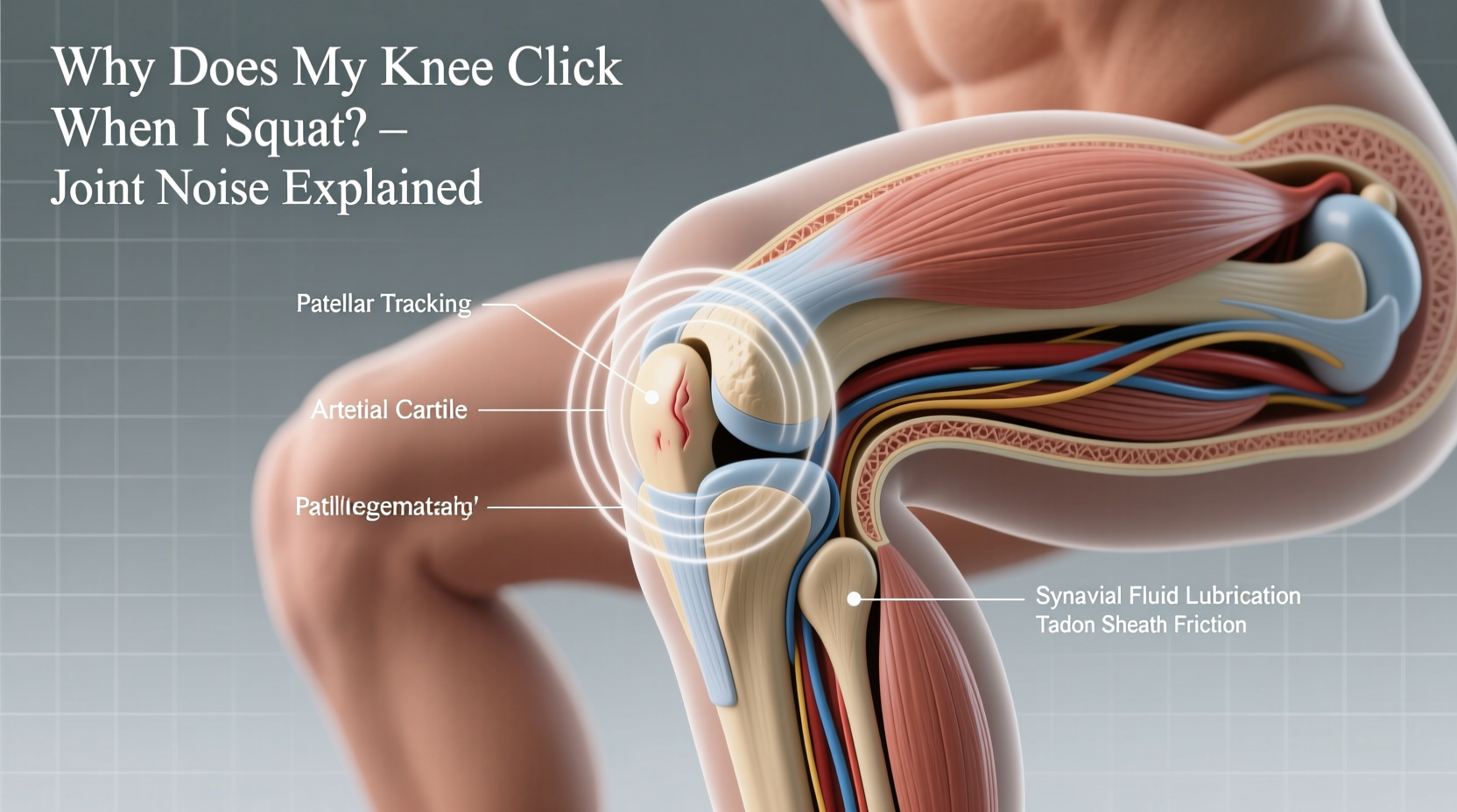 why does my knee click when i squat joint noise explained