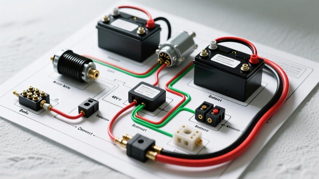 Master 48V Wiring Diagram for Golf Cart Batteries and Motor Setup