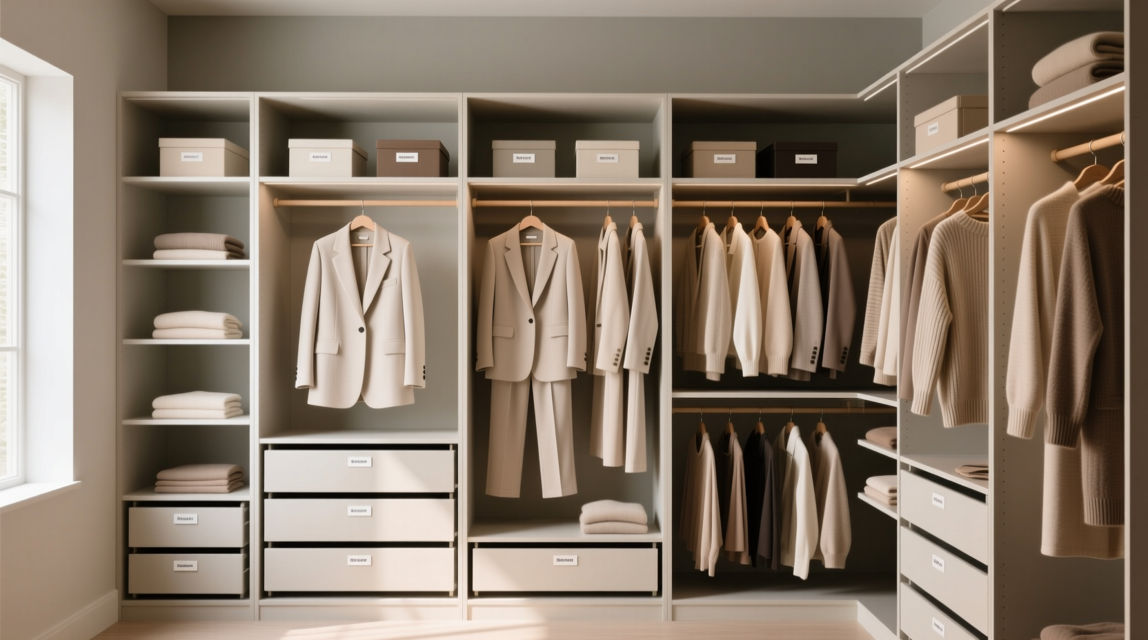 minimalist closet organization under items maximum variety
