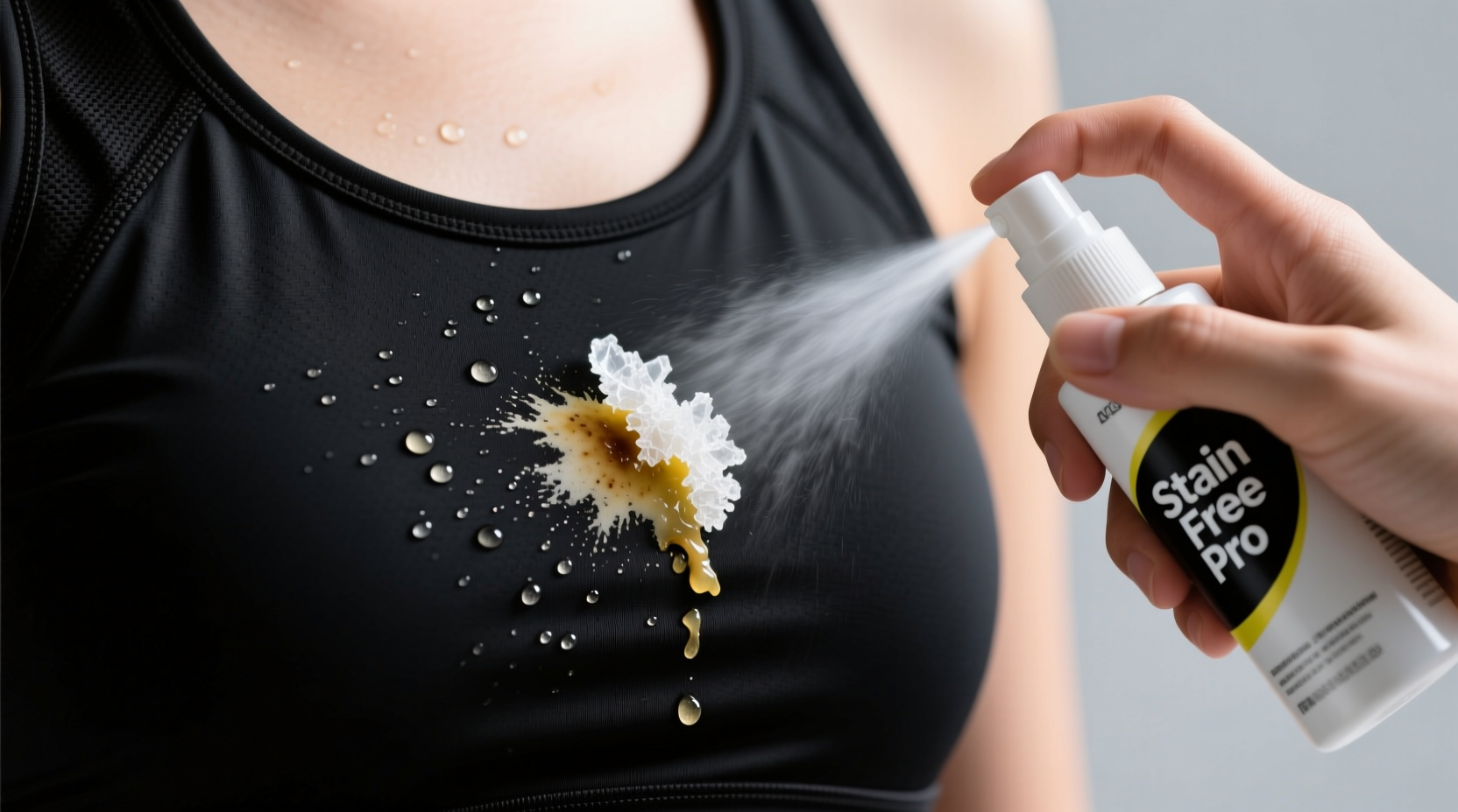 how to remove deodorant stains from black athletic tops