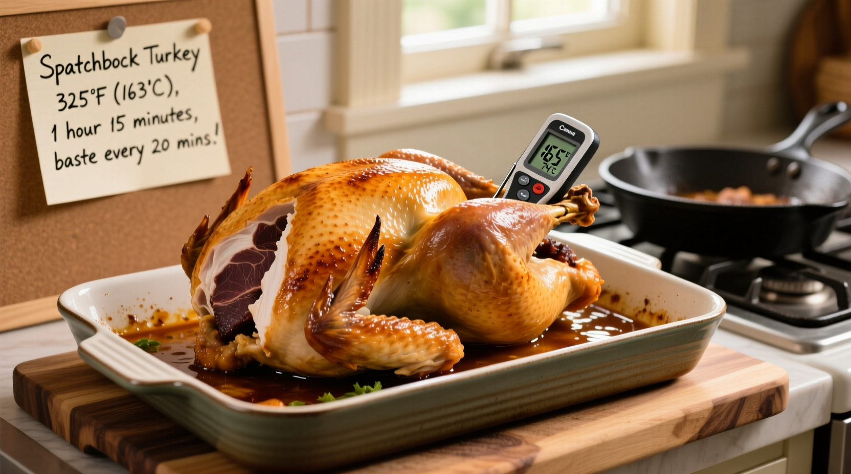 how long to cook a spatchcocked turkey