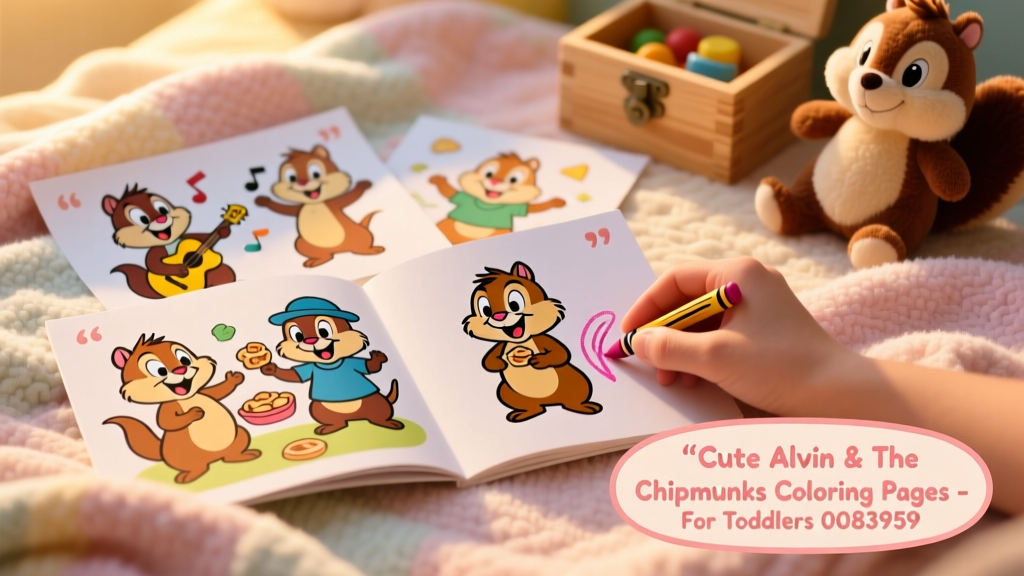 Cute Alvin and the Chipmunks Coloring Pages for Your Toddler: Developmentally Appropriate, Screen-Free Fun That Builds Fine Motor Skills and Early Literacy