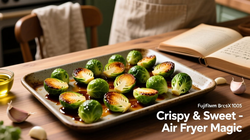 Crispy Balsamic Brussels Sprouts in Air Fryer