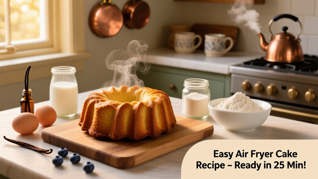 Easy Air Fryer Cake Recipe (Ready in 25 Min!)