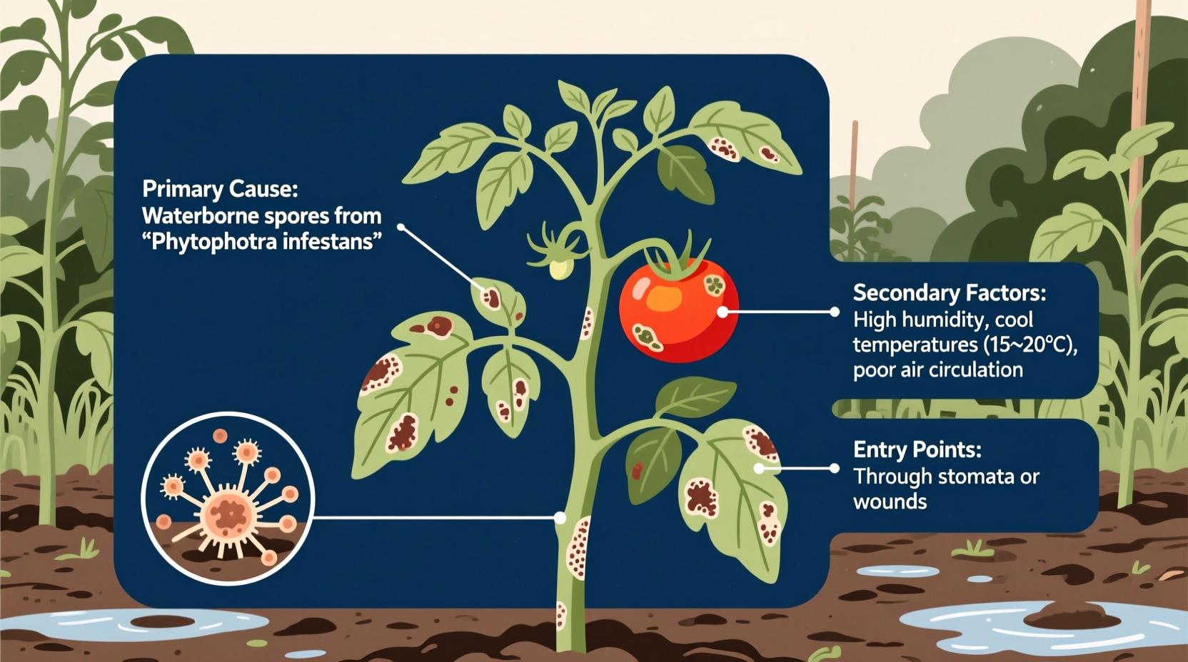 What Causes Tomato Blight: Pathogens & Prevention Guide