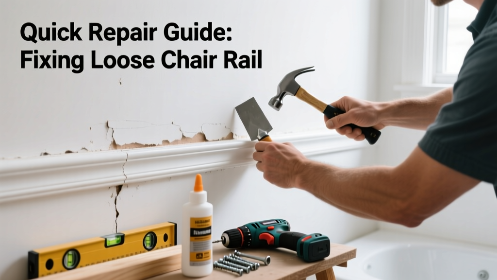 Fixing Loose Chair Rail in Bathroom: Quick Repair Guide