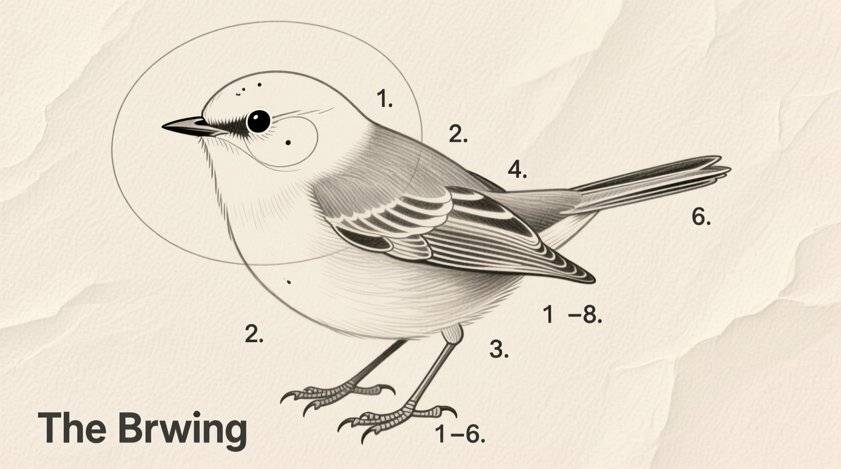 how to draw a small bird