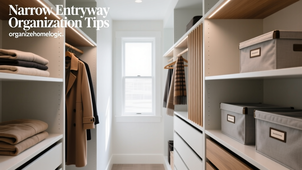 Narrow Entryway Closet Organization Tips