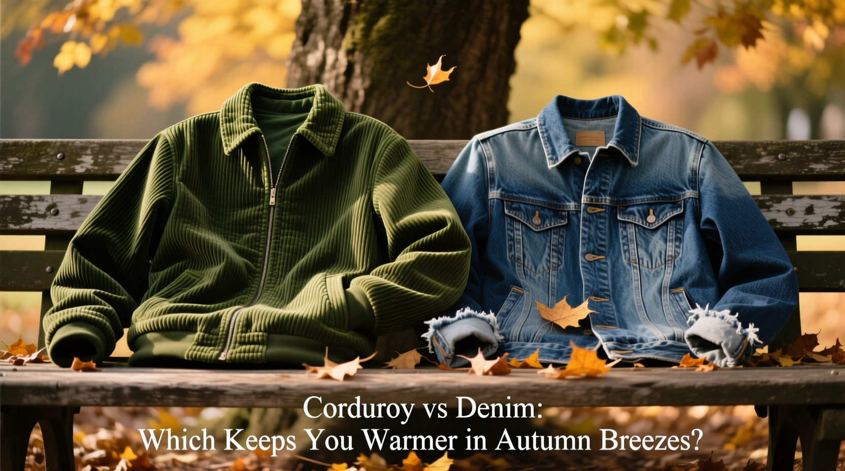 corduroy vs denim jacket which one keeps you warmer in autumn breezes