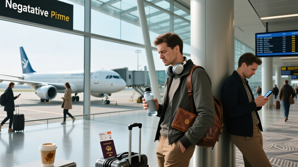 Two airplanes parked at an airport ready for travelers to board them