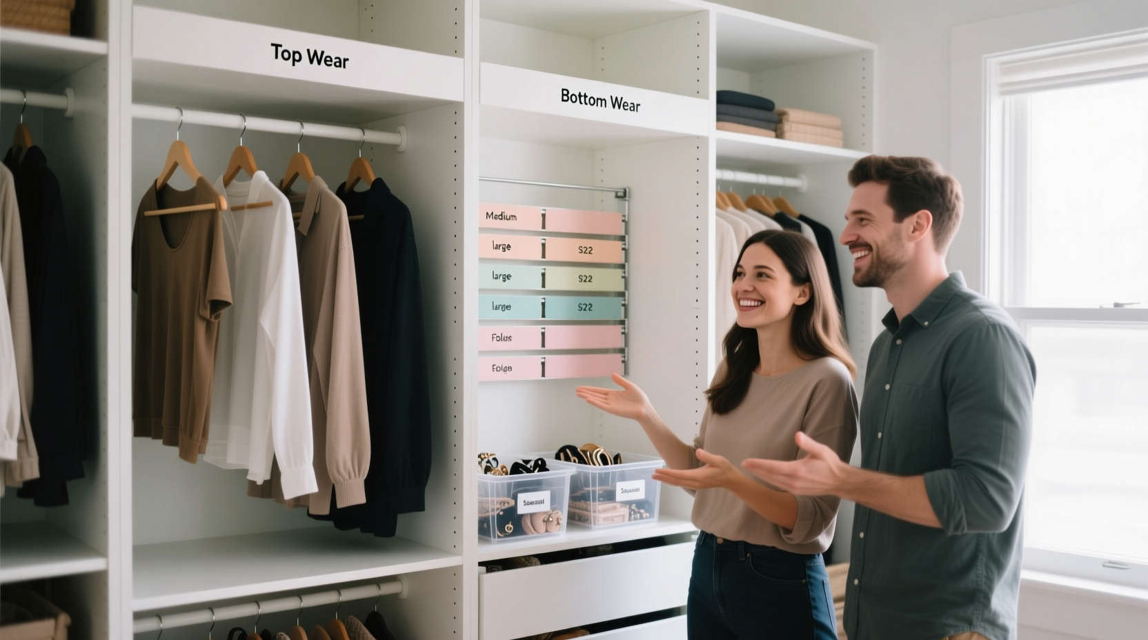 closet organization tips for shared wardrobes