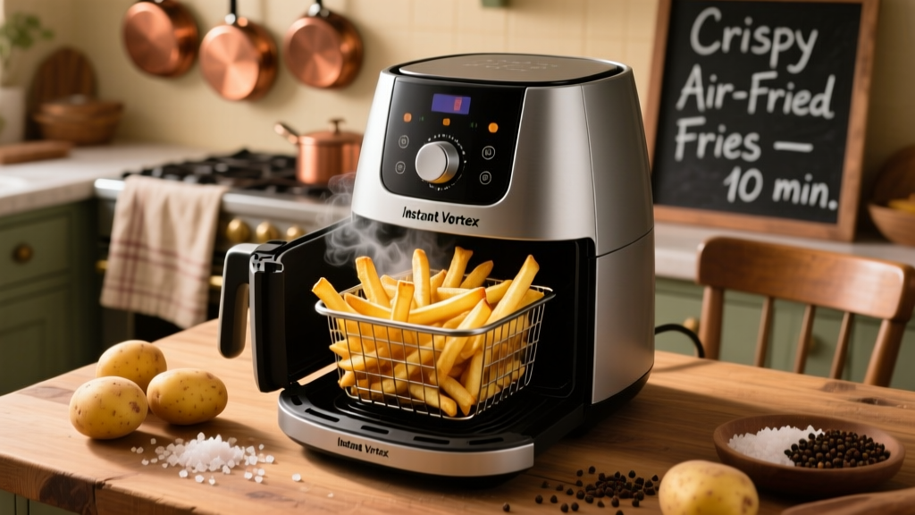Rotisserie Basket for Frozen Fries in Instant Vortex?