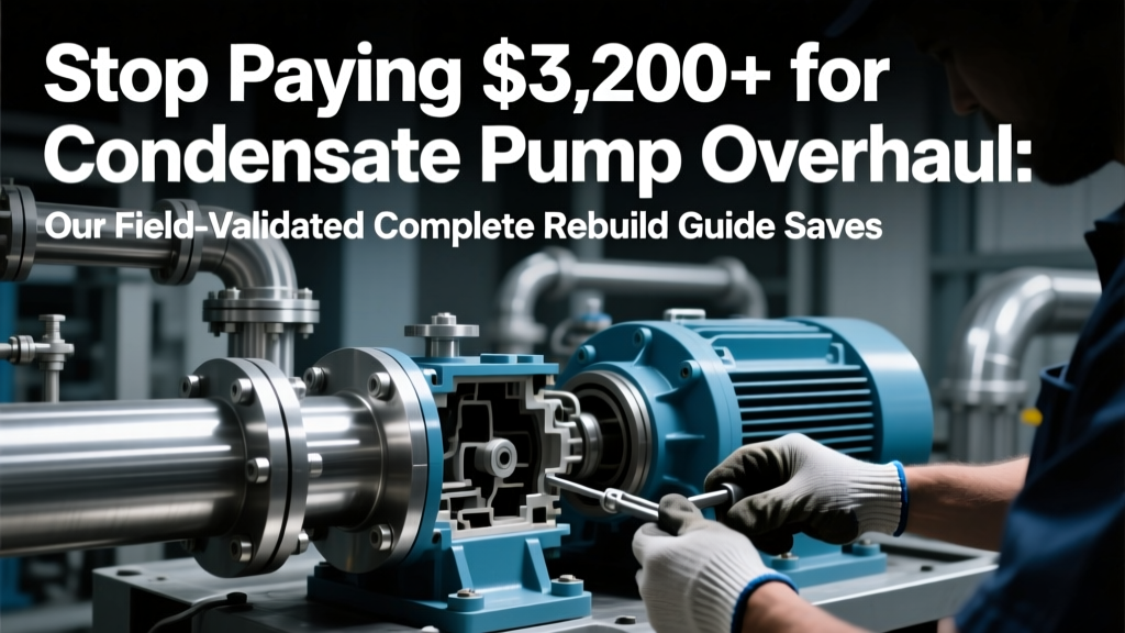 Save 68% on Condensate Pump Overhauls: Field-Validated Guide