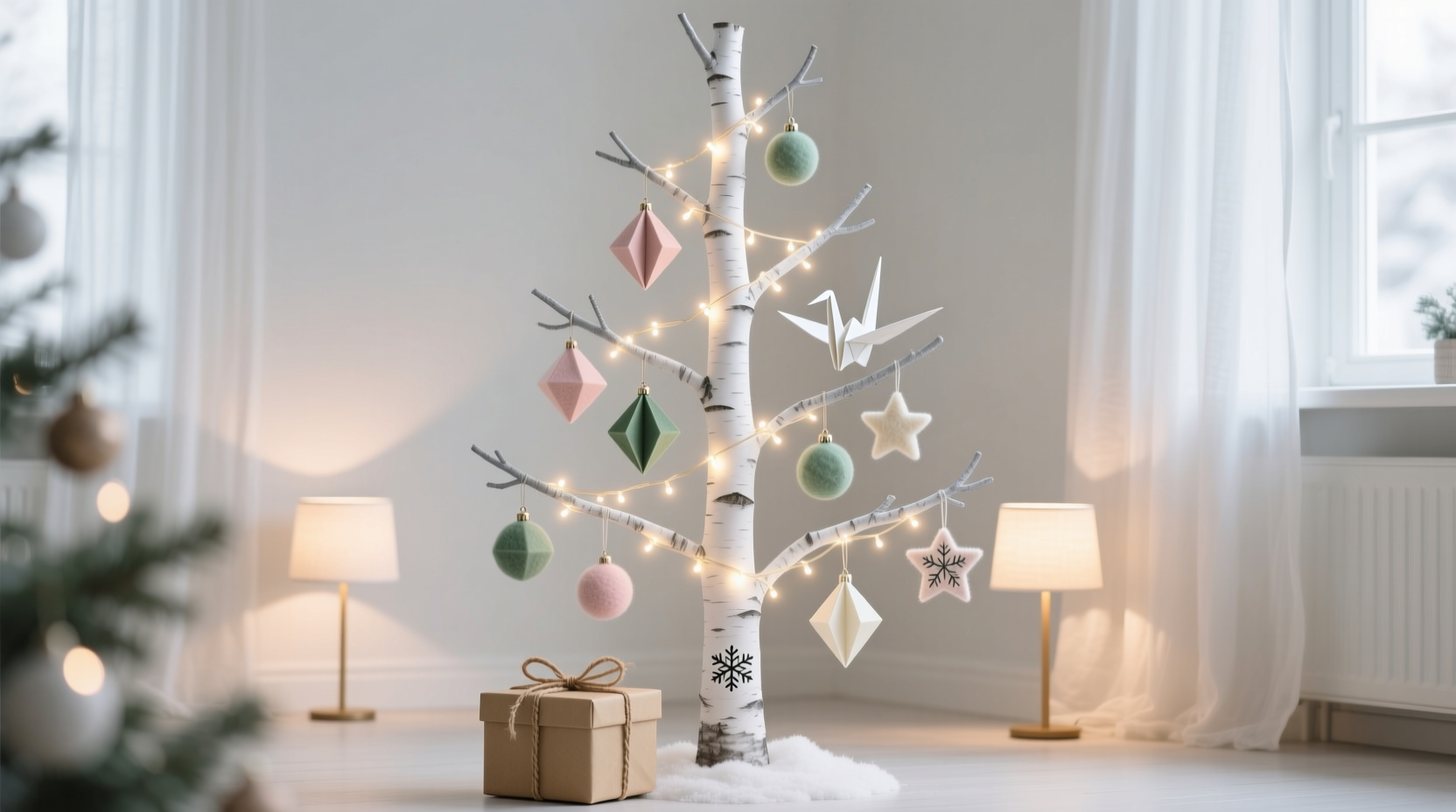 how to create a non religious christmas tree that still feels festive