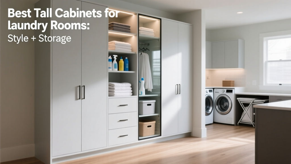 Best Tall Cabinets for Laundry Rooms: Style + Storage