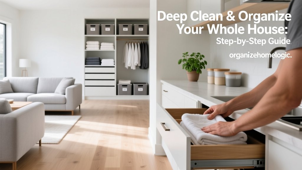 Deep Clean & Organize Your Whole House: Step-by-Step Guide