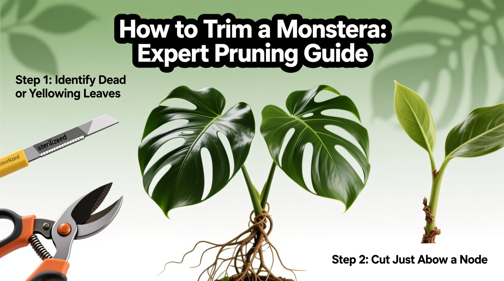 5 Monstera Pruning Tips for Bushier Growth | TheHomeSprouts
