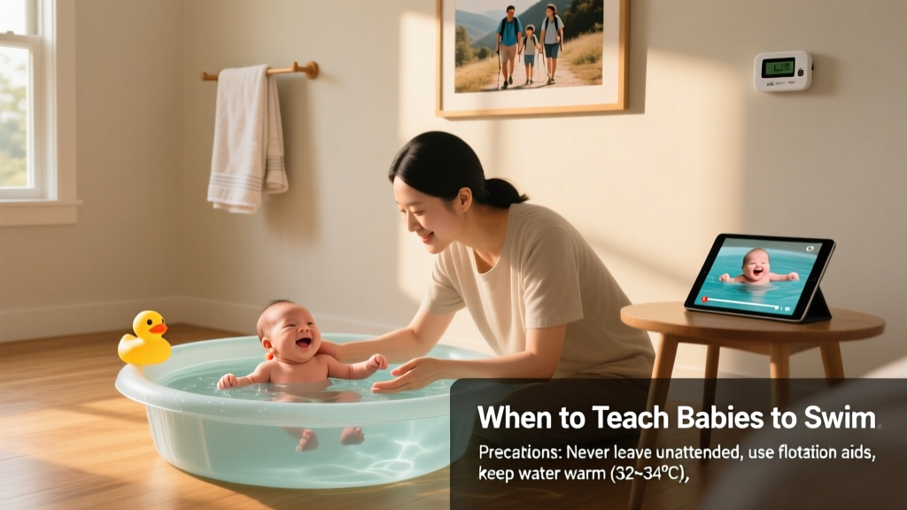 Baby Swimming: When to Start, Essential Precautions, and What the Evidence Says