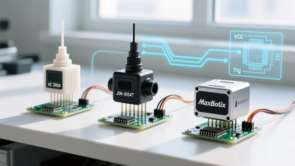 Sonar Distance Sensor Arduino Guide: HC-SR04 vs JSN-SR04T vs MaxBotix