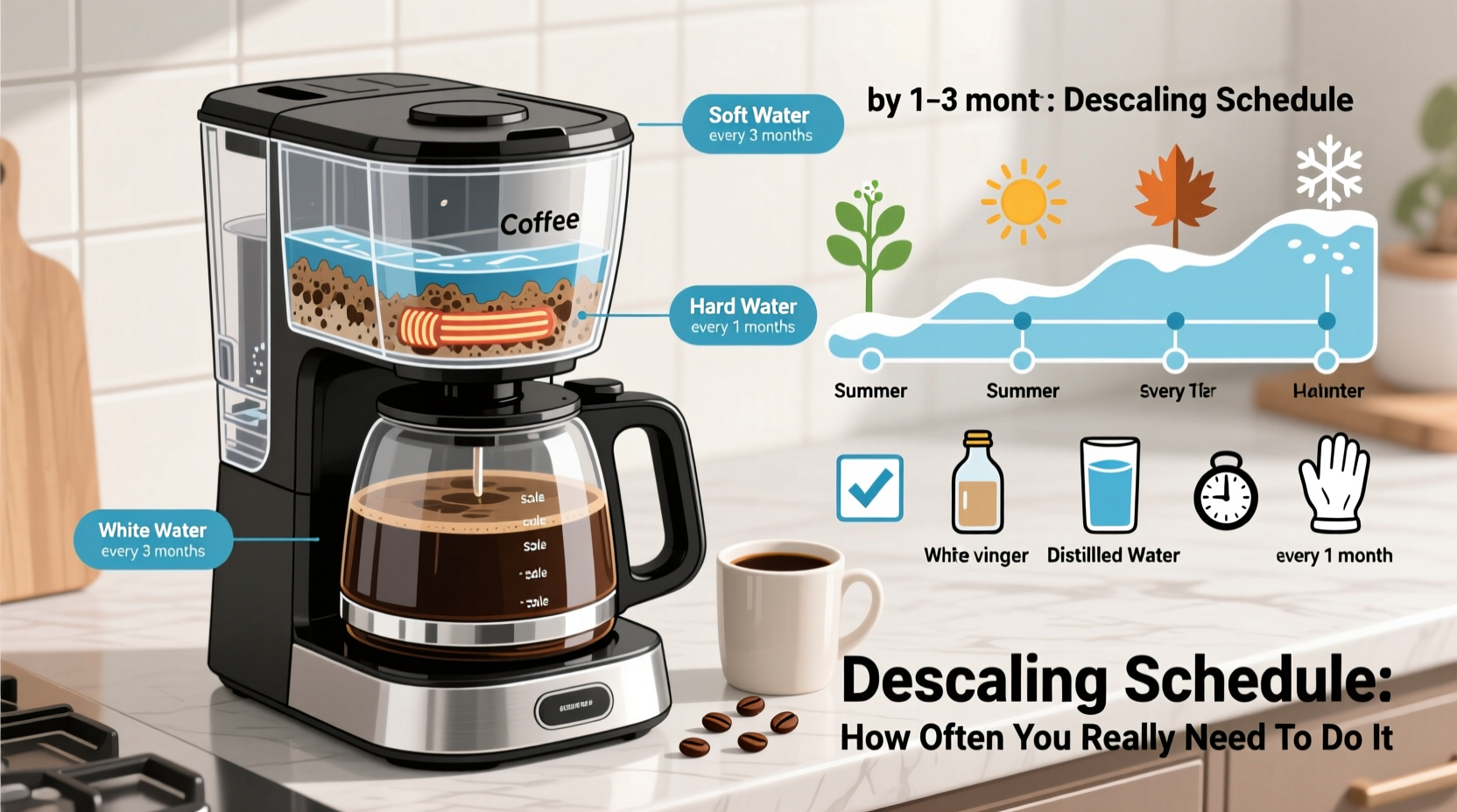 coffee maker descaling schedule how often you really need to do it