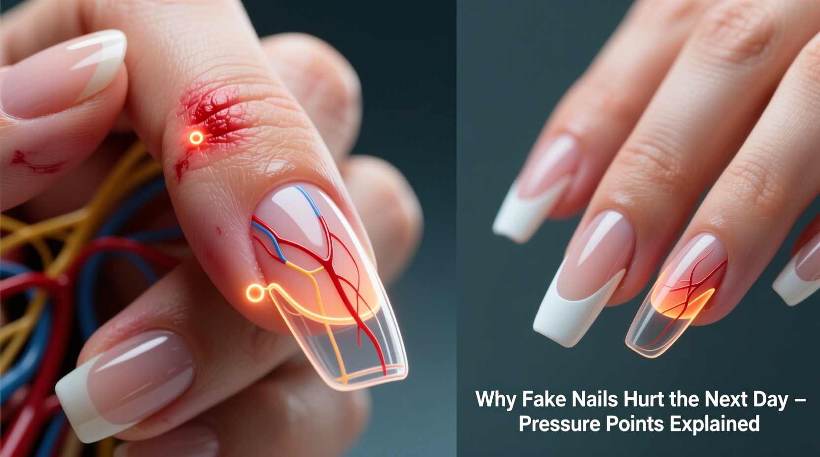 why do fake nails hurt the day after application pressure points explained