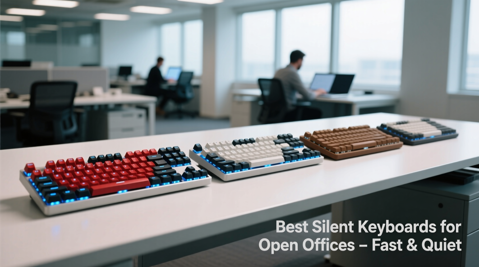 best silent keyboards for open office spaces without sacrificing typing speed