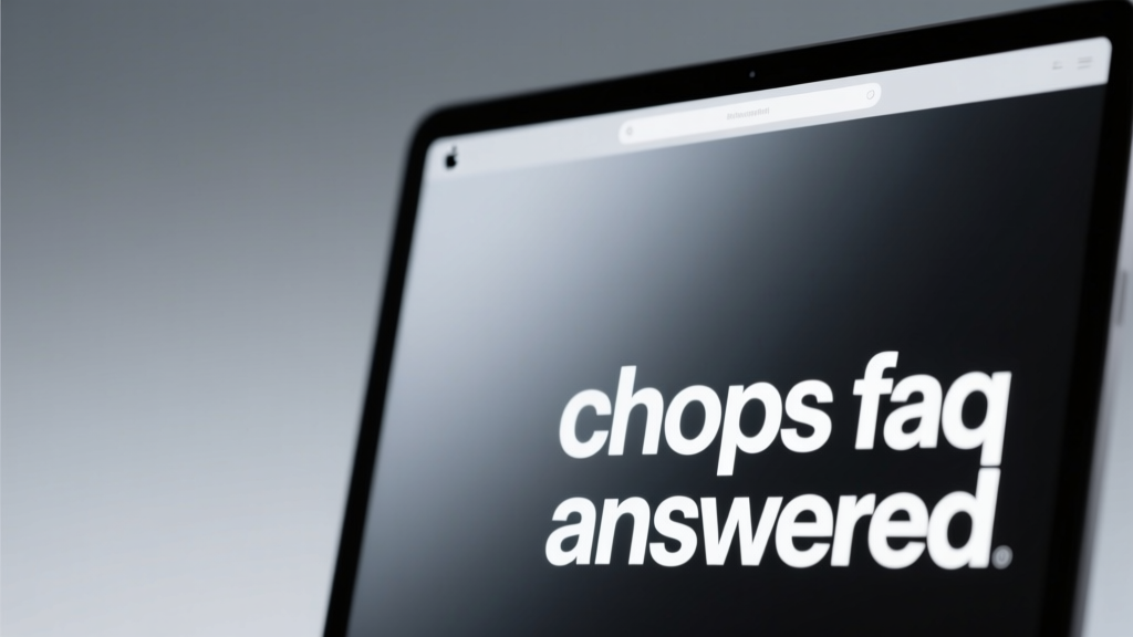 CHOPS FAQ Answered: Evidence-Based Answers on the CHOPS Diet, Supplements, and Clinical Safety