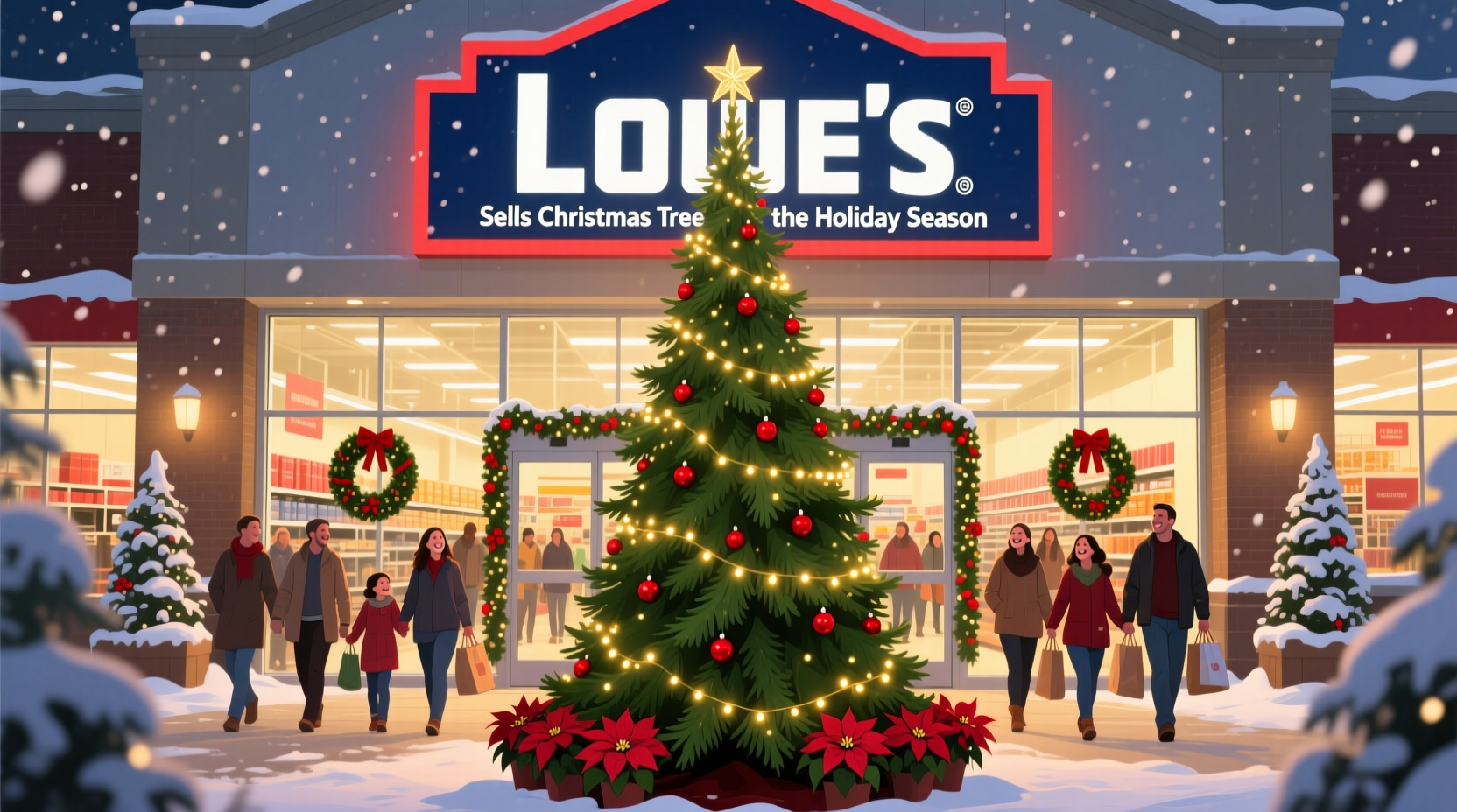 does lowes have christmas trees