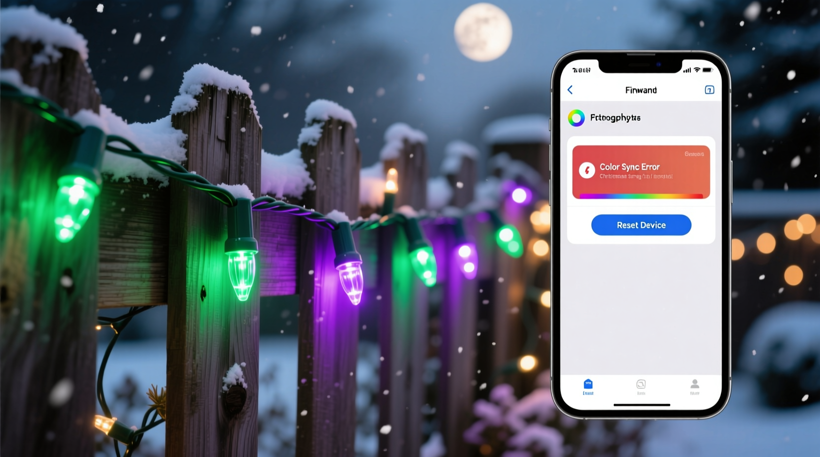 why is my smart christmas light color off after updates and how to reset it