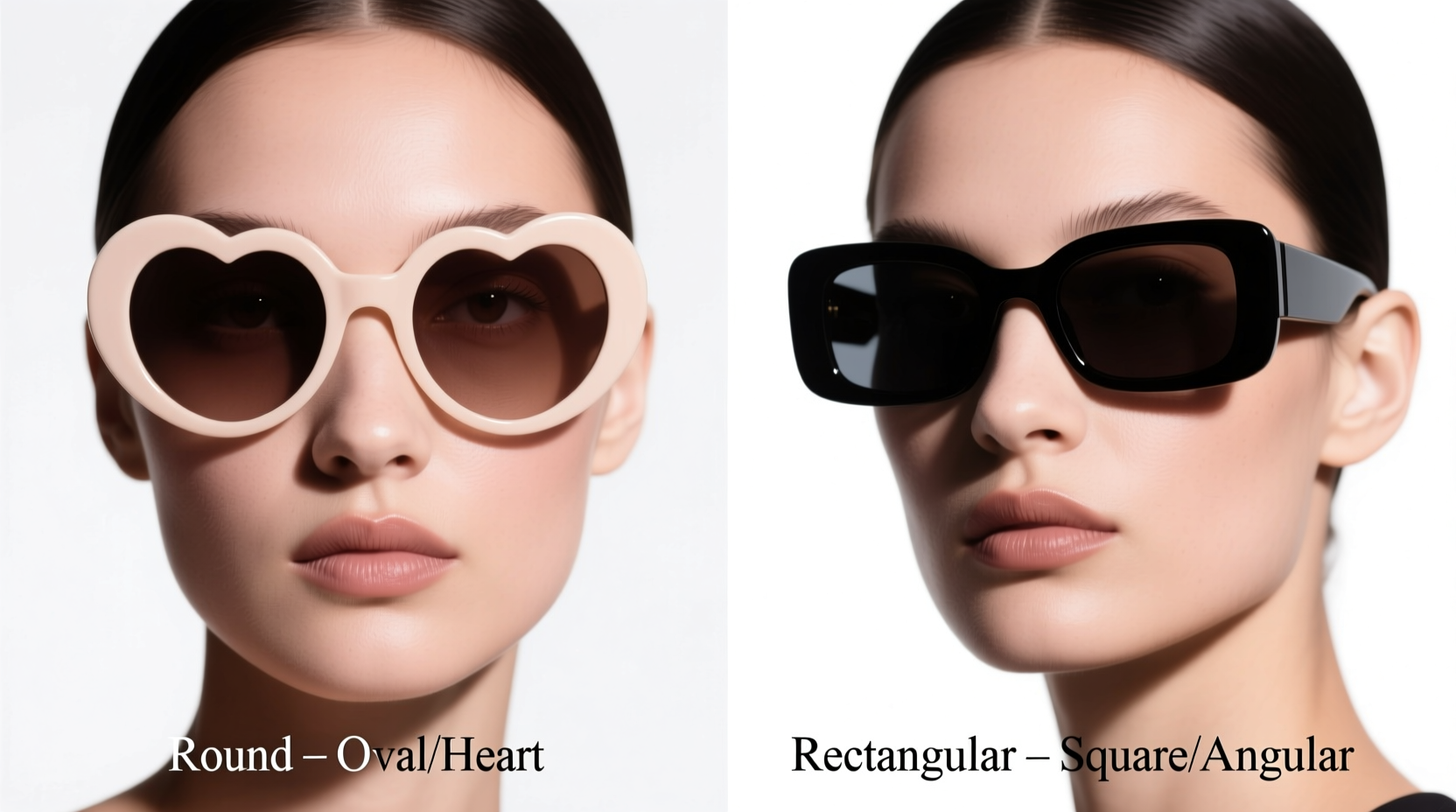 round vs rectangular sunglasses which face shapes they flatter