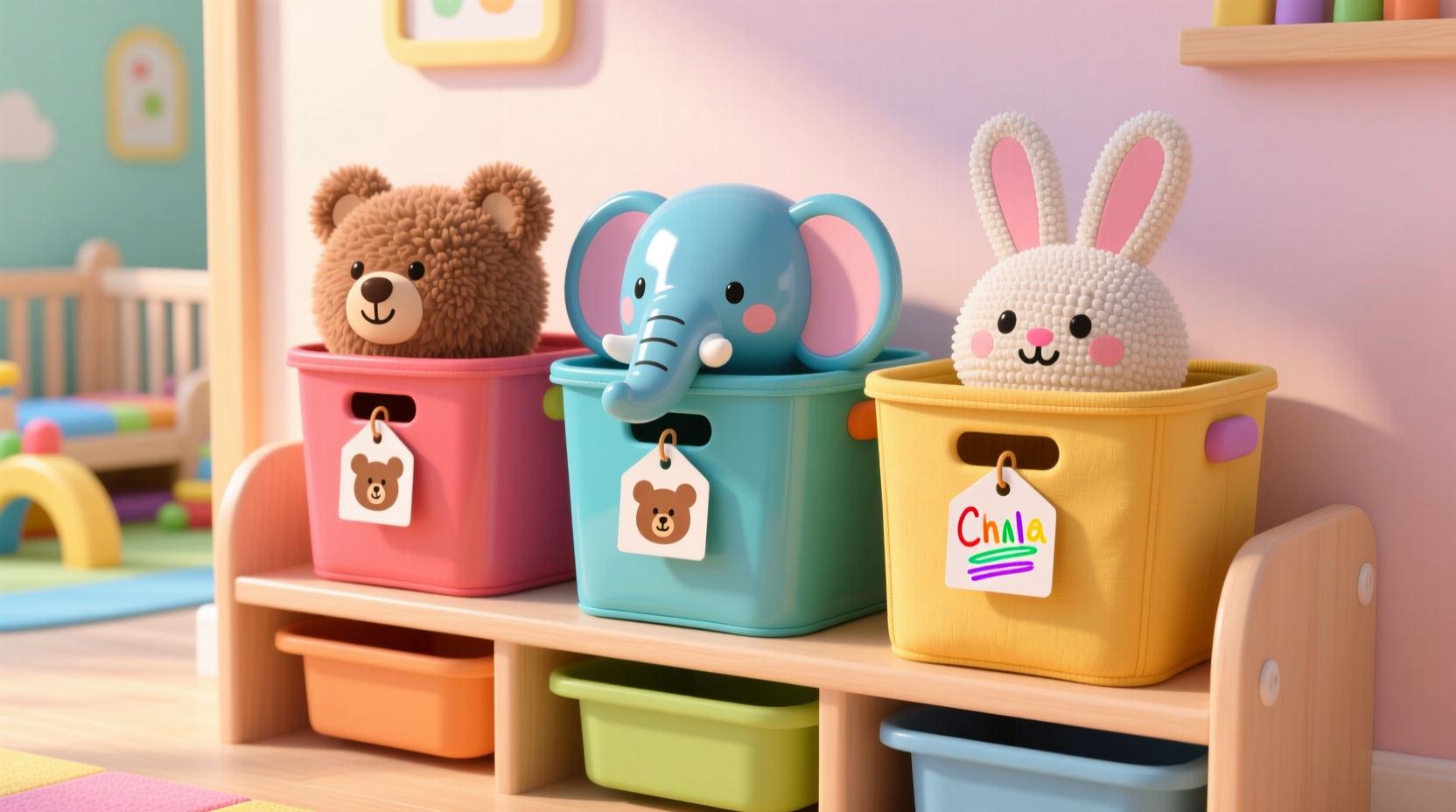 closet organization tips label clothing storage bins for kids