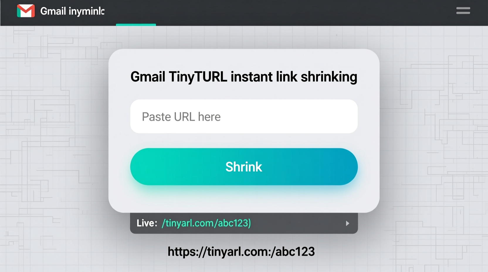 instantly shrink links with gmail tinyurl
