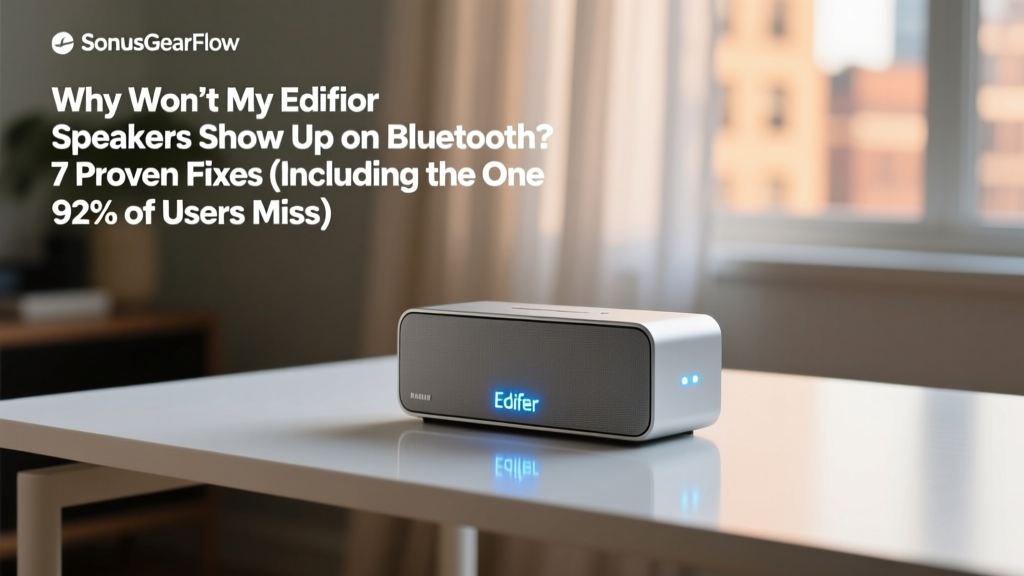 Edifier Bluetooth Not Showing: 7 Fixes (2026)