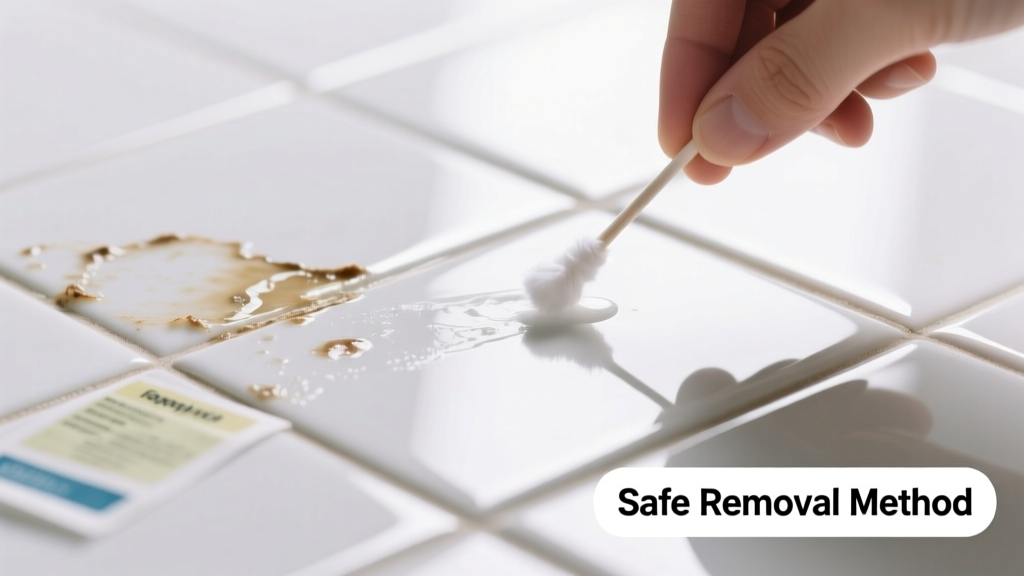How to Remove Sticker Residue from Tile Safely